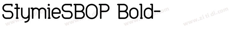 StymieSBOP Bold字体转换